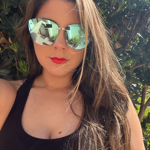 Block The Haters Oversized Aviators- Sky Blue - Picture 3 of 16